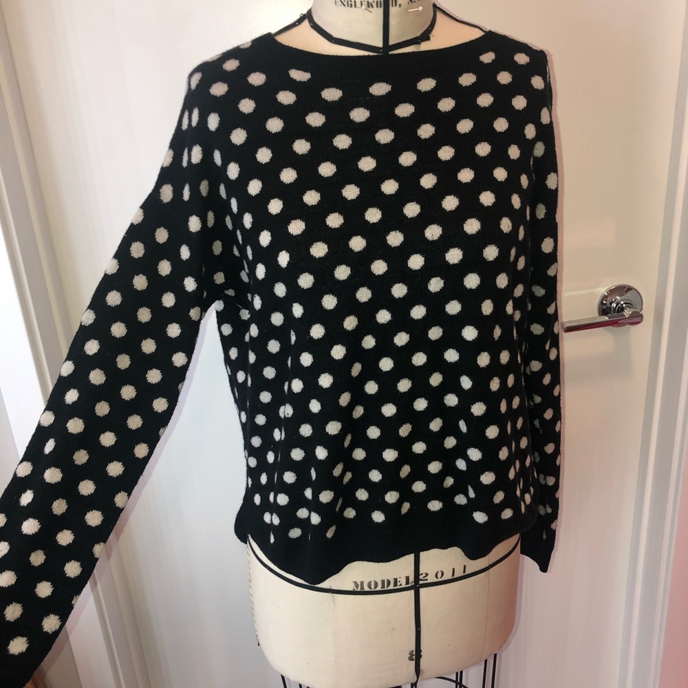 Polka dot sweater